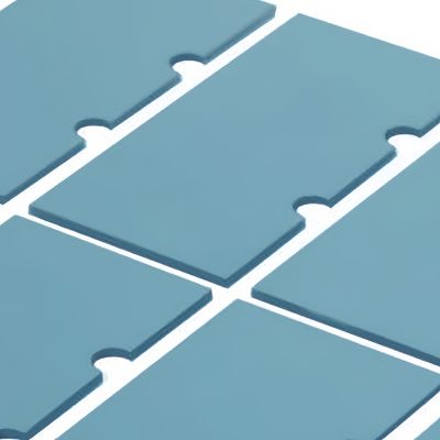 Màn đệm nhiệt silicone linh hoạt 0,020-0,200mm Hằng số điện áp 3,49 ~ 9,8 1MHz Các mẫu miễn phí