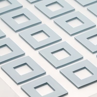 Thermally Conductive Grey High Temperature Silicone Rubber Pad với 0,3mm đến 15mm Samples có sẵn