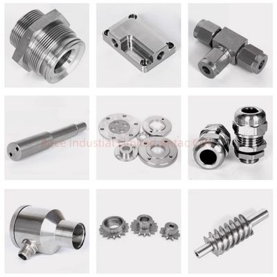 Bộ phận tiện CNC chính xác Vật liệu thép không gỉ bằng nhôm ± 0,005mm Dịch vụ gia công dung sai